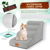 Lesnox 4 Step Pet Ramp - Soft in Grey