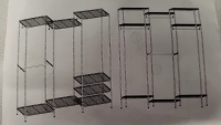 New Vipek Garment Rack - 2 Set Up Modes