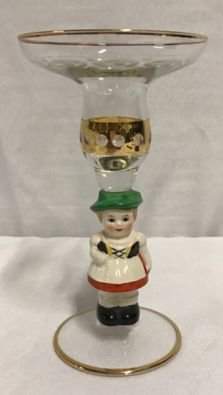 Rare Goebel Bavarian Girl Candelstick