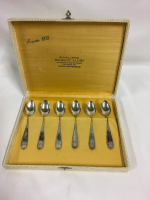 .800 Silver Boxed Teaspoons Italy