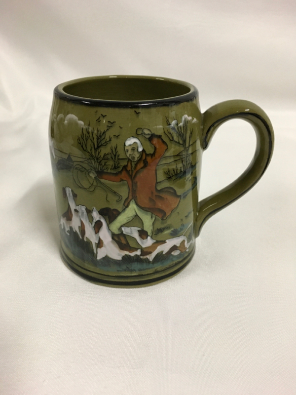 Deldare Ware Buffalo Pottery Mug 1909