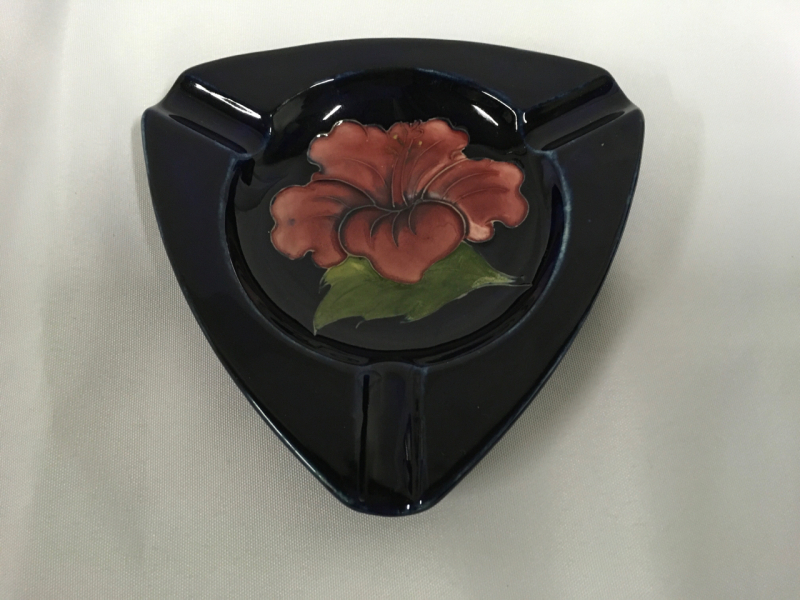 Moorcroft Hibiscus Ashtray England