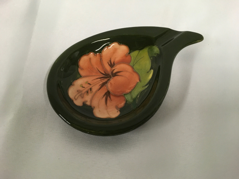 Moorcroft Coral Hibiscus Ashtray