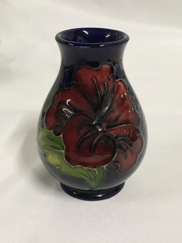 Moorcroft Hibiscus Vase England