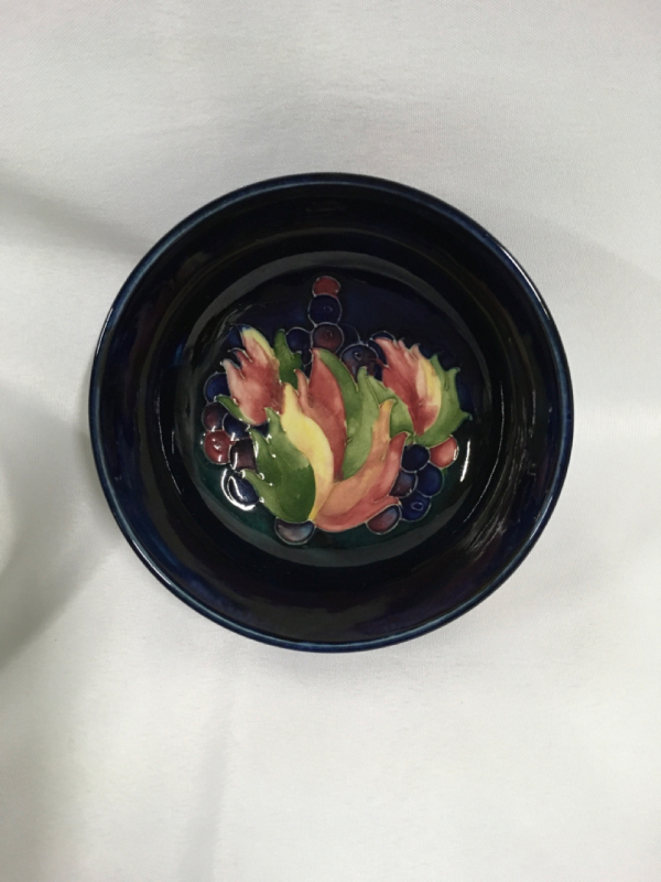 Moorcroft Grape & Leaf Bowl England
