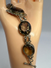 925 Sterling Chunky Smoky Quartz Bracelet - 4