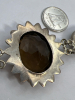 925 Sterling Chunky Smoky Quartz Bracelet - 6