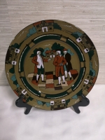 BUFFALO POTTERY Deldare Ware Plate - 'Ye Village Gossips'
