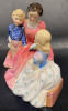Royal Doulton England The Bedtime Story HN 2059 Designer L Harradine Issued 1950 - 1996 - 2