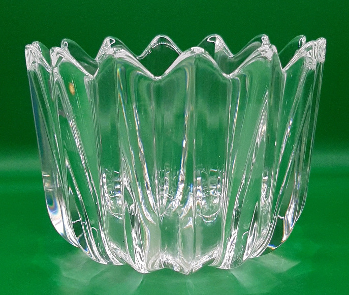 Vintage Signed Orrefors Crystal Bowl.