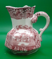 Vintage Masons Red Vista Pitcher