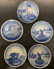 5 Royal Copenhagen Denmark Fajance Dishes