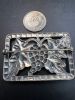 Sterling Stamped Brooch with Grapes - 2