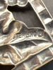 Sterling Stamped Brooch with Grapes - 3