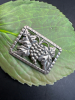 Sterling Stamped Brooch with Grapes - 5