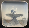 4 Bing and Grondahl Dishes including Shoreline and Birds Nest and Copenhagen Harbour and Windmill all made in Denmark - 2