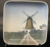 4 Bing and Grondahl Dishes including Shoreline and Birds Nest and Copenhagen Harbour and Windmill all made in Denmark - 8