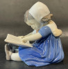 Bing and Grondahl Children Reading Figurine Made in Denmark - 2