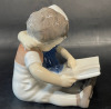 Bing and Grondahl Children Reading Figurine Made in Denmark - 4
