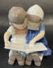 Bing and Grondahl Children Reading Figurine Made in Denmark - 5