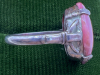 Antique Sterling Silver Rhodochrosite Ring - 2