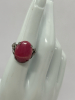Antique Sterling Silver Rhodochrosite Ring - 5