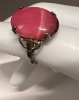 Antique Sterling Silver Rhodochrosite Ring - 6