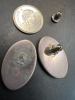 Sterling Enamel Pierced Oval Earrings - 3