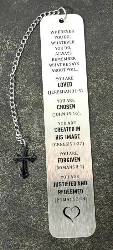 13 (Thirteen) New Christian Bible Verse Metal Bookmarks.