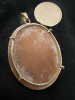 Shell Cameo Pendant in Sterling Silver - 2