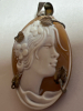 Shell Cameo Pendant in Sterling Silver - 5
