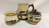Torquay Pottery Tankard Cream Sugar