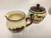 Torquay Pottery Tankard Cream Sugar - 3