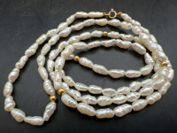 Vintage Seed Pearl Necklace 14K Gold Clasp