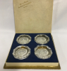 Val St Lambert Crystal Ashtrays Boxed