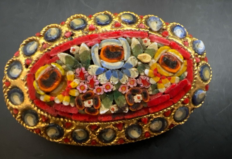 Italian Micro Mosaic Brooch