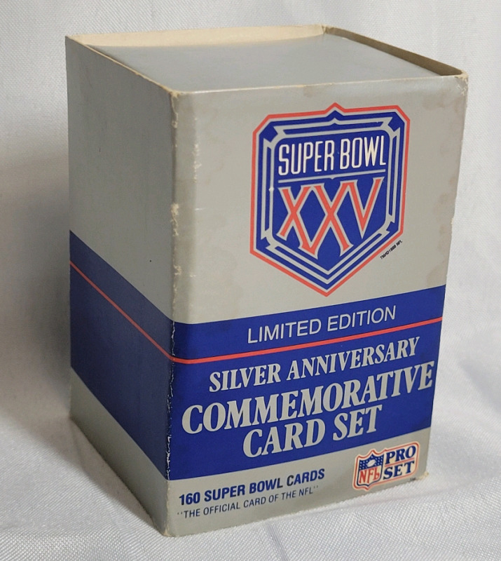 1990 Pro Set NFL Football Super Bowl XXV Silver Anniv. Commemorative Card Set