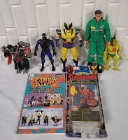 6 Action Figures & A Collectors Magazine