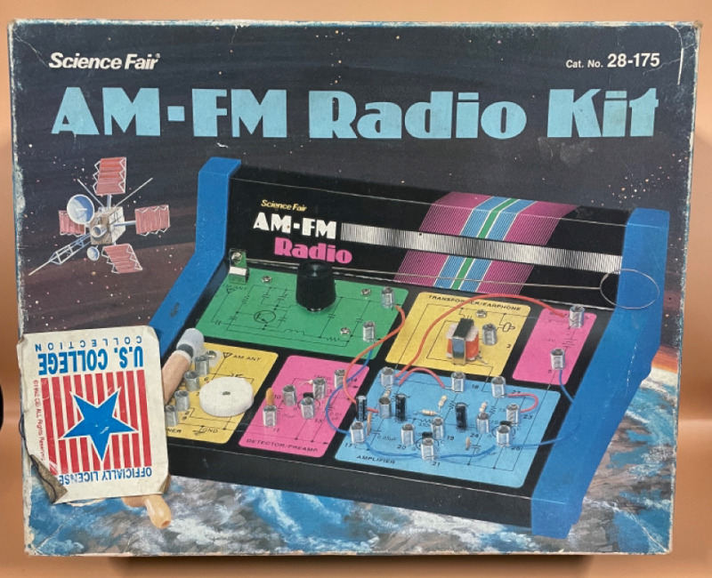 Vintage Science fair AM-FM radio kit Radio shack