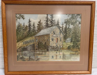 Vintage Art of Decew Falls signed by artist
