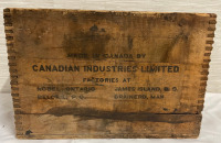 Vintage wooden ammunition crate
