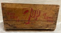 Vintage wooden 7 - Up crate