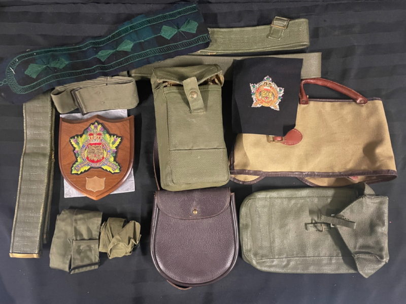 Big lot of vintage military gear