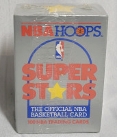 1990 NBA Hoops NBA Basketball Super Stars 100 Card Trading Card Sealed Set