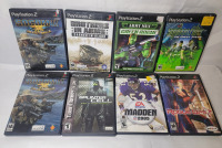 Vintage Playstation 2 Video Games , Eight (8) Games