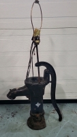 Vintage Well Pump Converted to Lamp - As Is