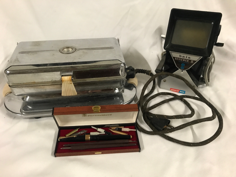 Retro Collection Baia Rewinder Force Waffle Iron & Papermate Fountain Pen with nibs