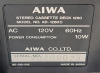 AIWA 1260 Stereo Cassette Deck , Full Automatic Stop Mechanism . Tested Powers Up - 6