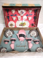 2 Vintage Children's Toy Tea Sets - Plastic