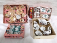 4 Vintage Children's Toy Tea Sets Japan